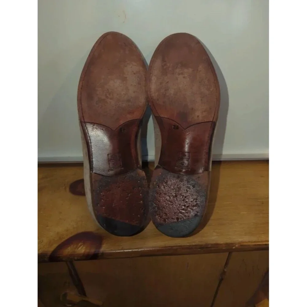 O'Keeffe Men's Loafers Italy Suede Handmade 8.5
